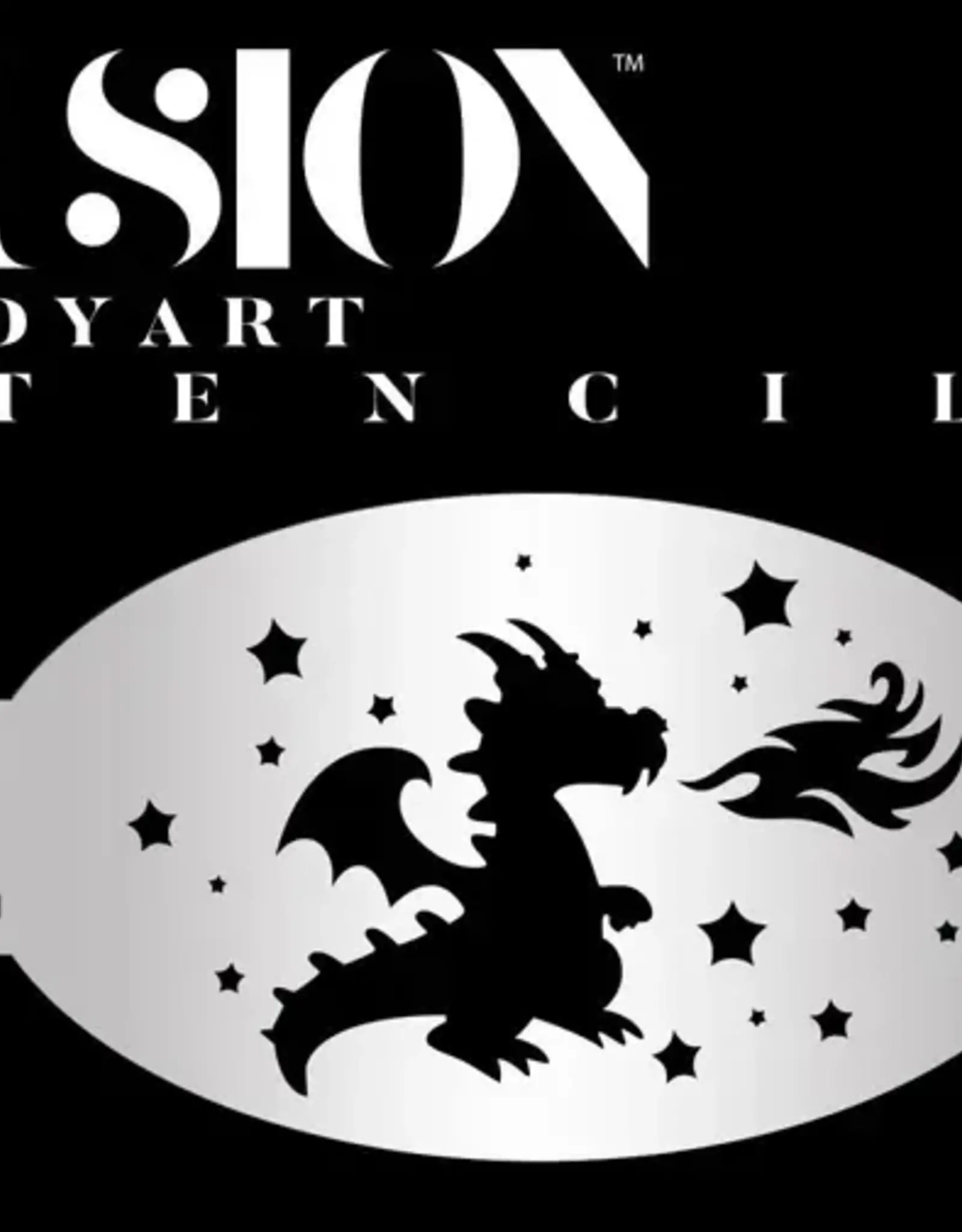Fusion Mystic Dragon Face Paint Stencil - FS07