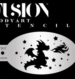 Fusion Mystic Dragon Face Paint Stencil - FS07