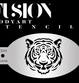 Fusion Majestic Tiger Face Paint Stencil FS08