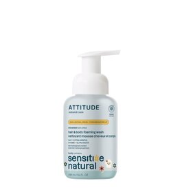 Attitude Attitude Sensitive Baby Hair & Body Foaming Wash 2 in 1 - 250 ml