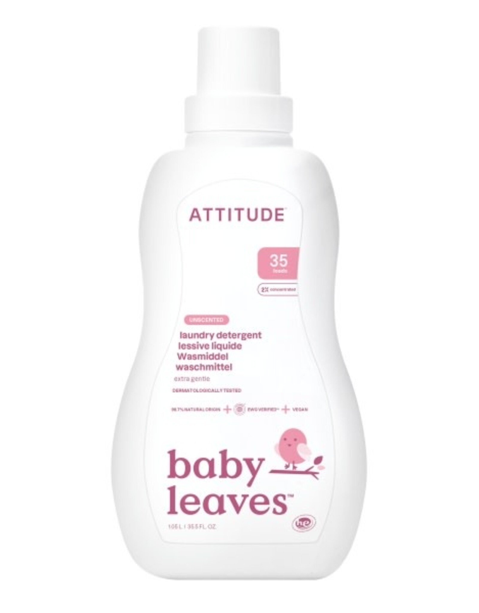 Attitude Attitude Baby Little Ones Wasmiddel / laundry Fragrance-Free 1.05 L