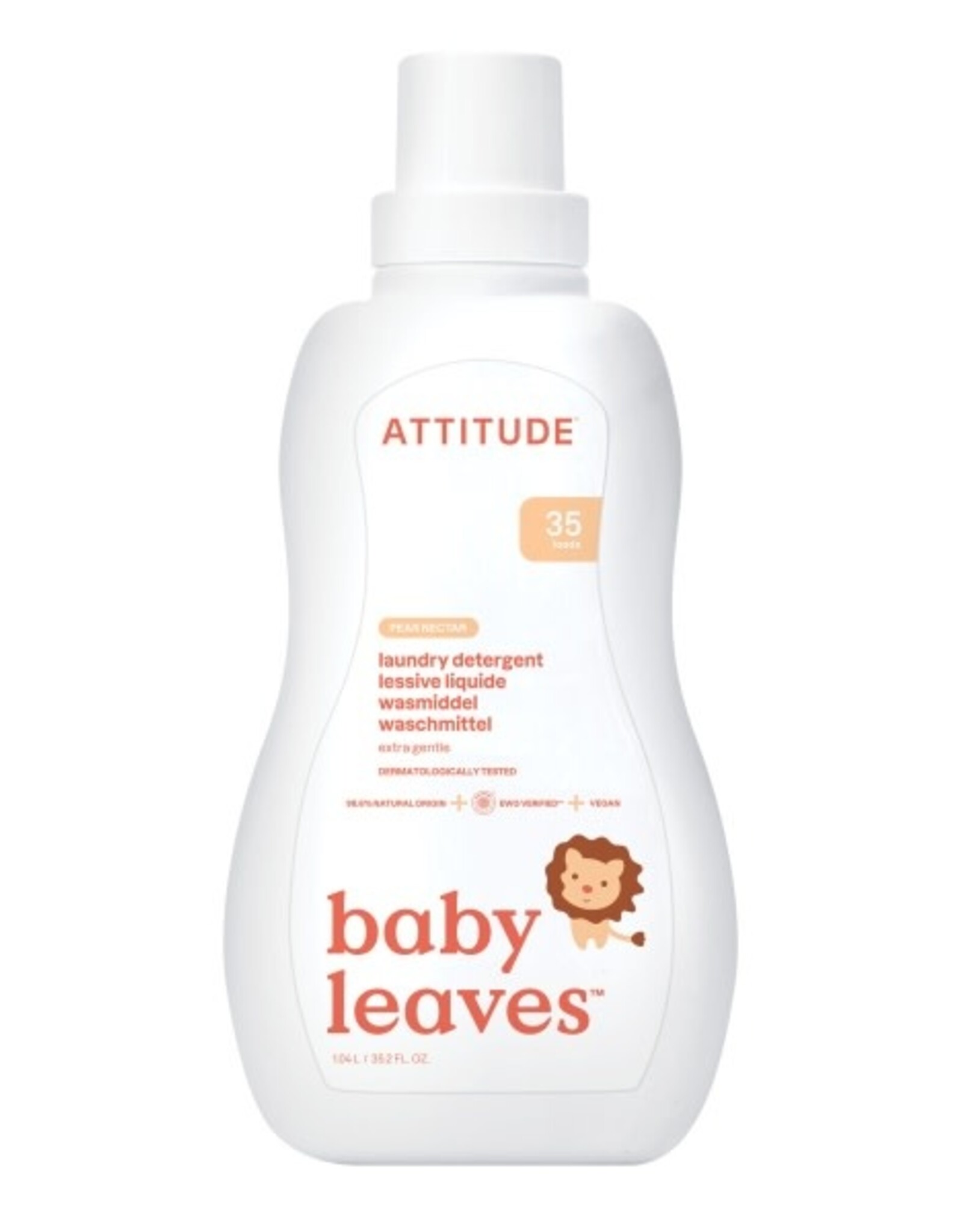Attitude Little Ones Wasmiddel / laundry Pear Nectar 1.05l