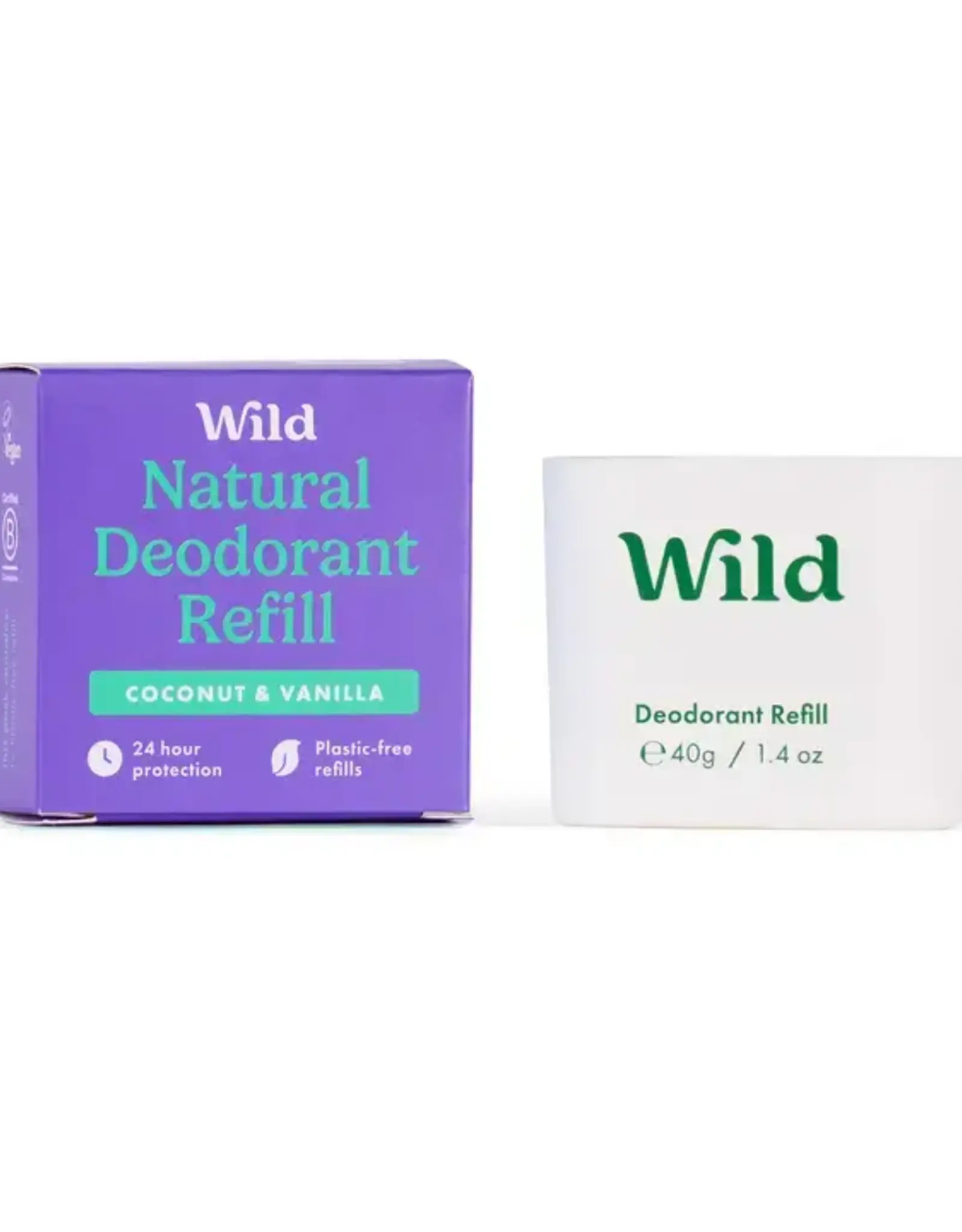 Wild Wild Natural deodorant coconut & vanilla refill 40g