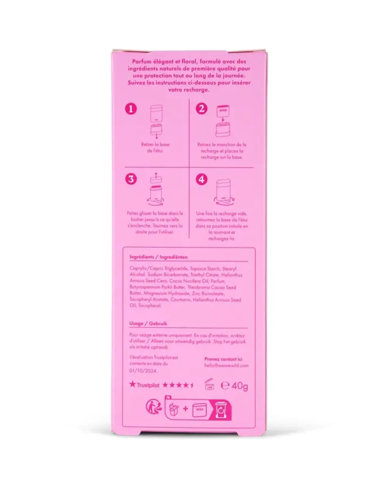 Wild Natural deodorant cherry blossom 40g
