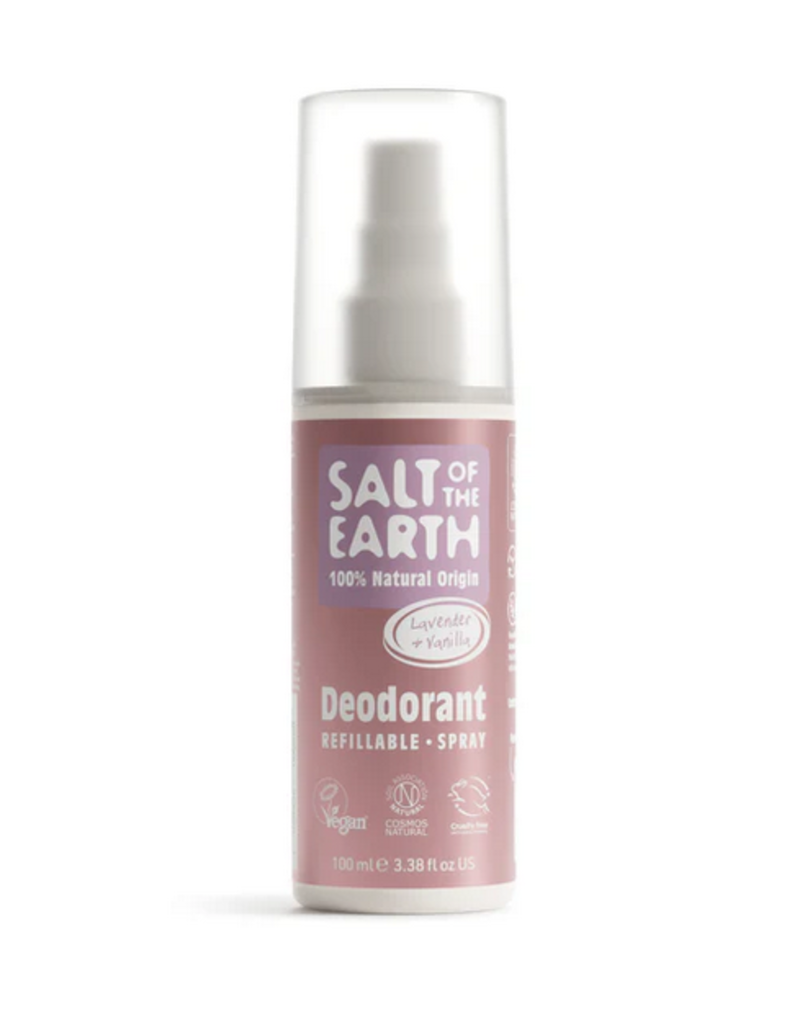 Salt of the Earth Lavender & Vanilla  natuurlijke deo pure aura spray 100 ml