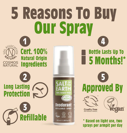 Salt of the Earth Oud & Bergamot Natural Deodorant Spray 100 ml