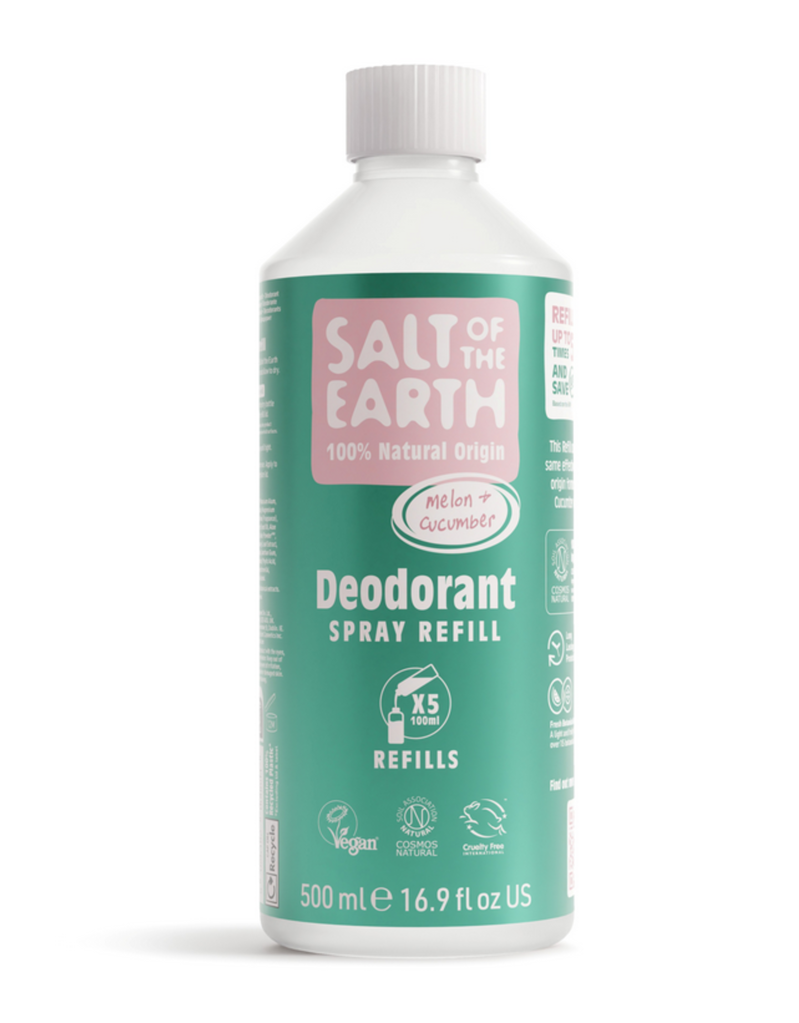 Salt of the Earth Salt of the Earth - Melon & Cucumber Spray Refill 500 ml