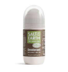 Salt of the Earth Oud & Bergamot Refillable Roll-On Deodorant COSMOS Natural 75ml