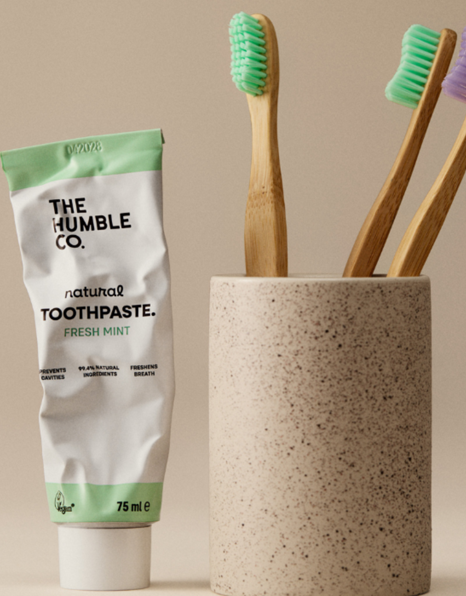 The Humble Co. Humble Natural Vegan Toothpaste Mint with Fluoride 75ml