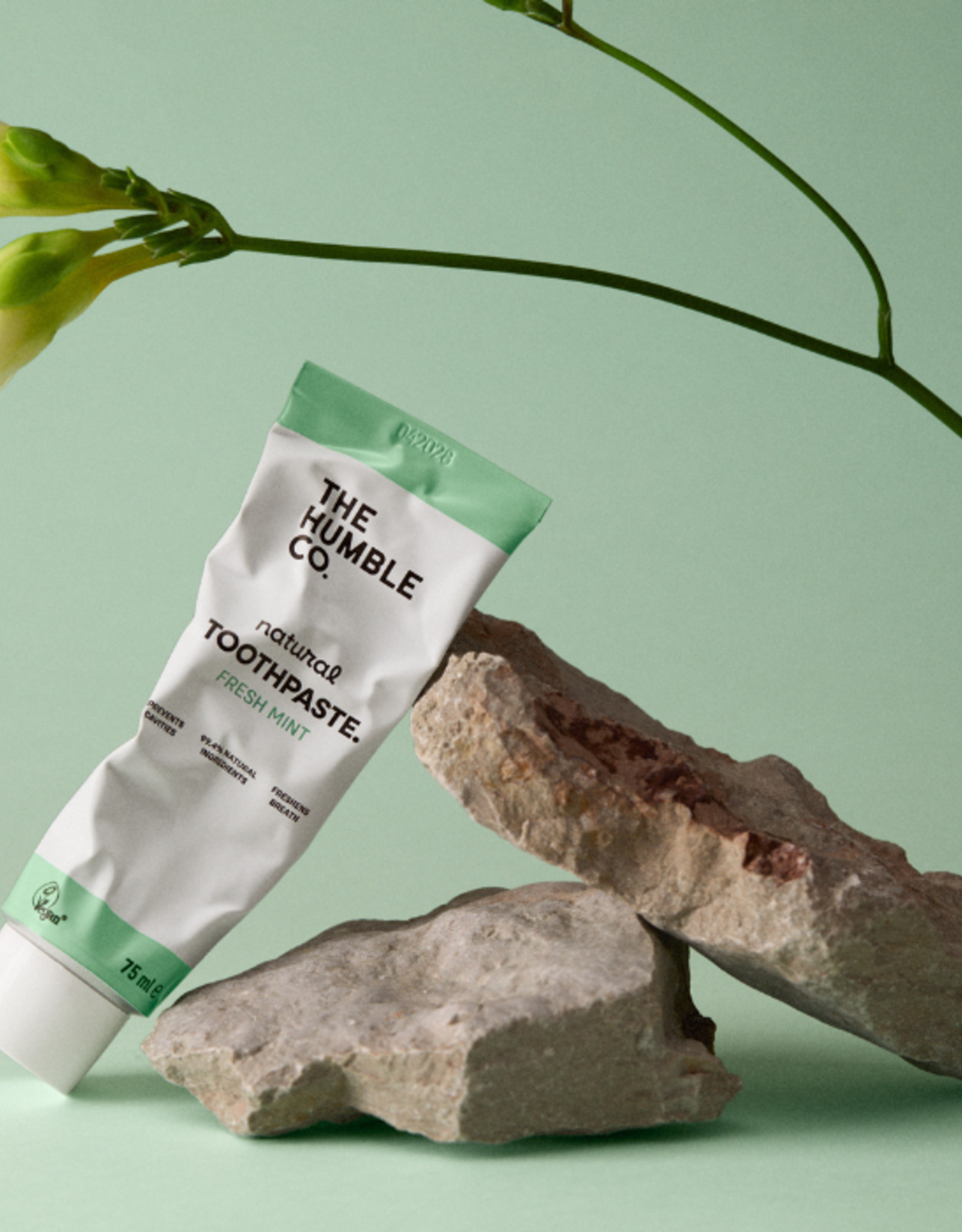The Humble Co. Humble Natural Vegan Toothpaste Mint with Fluoride 75ml