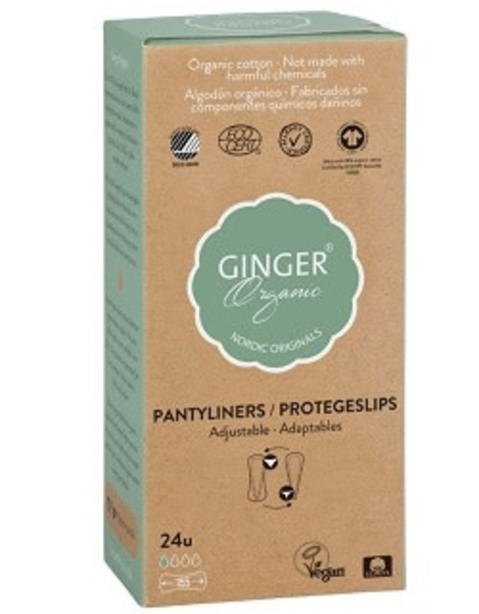 Ginger organic Ginger organic - inlegkruisjes flexibel