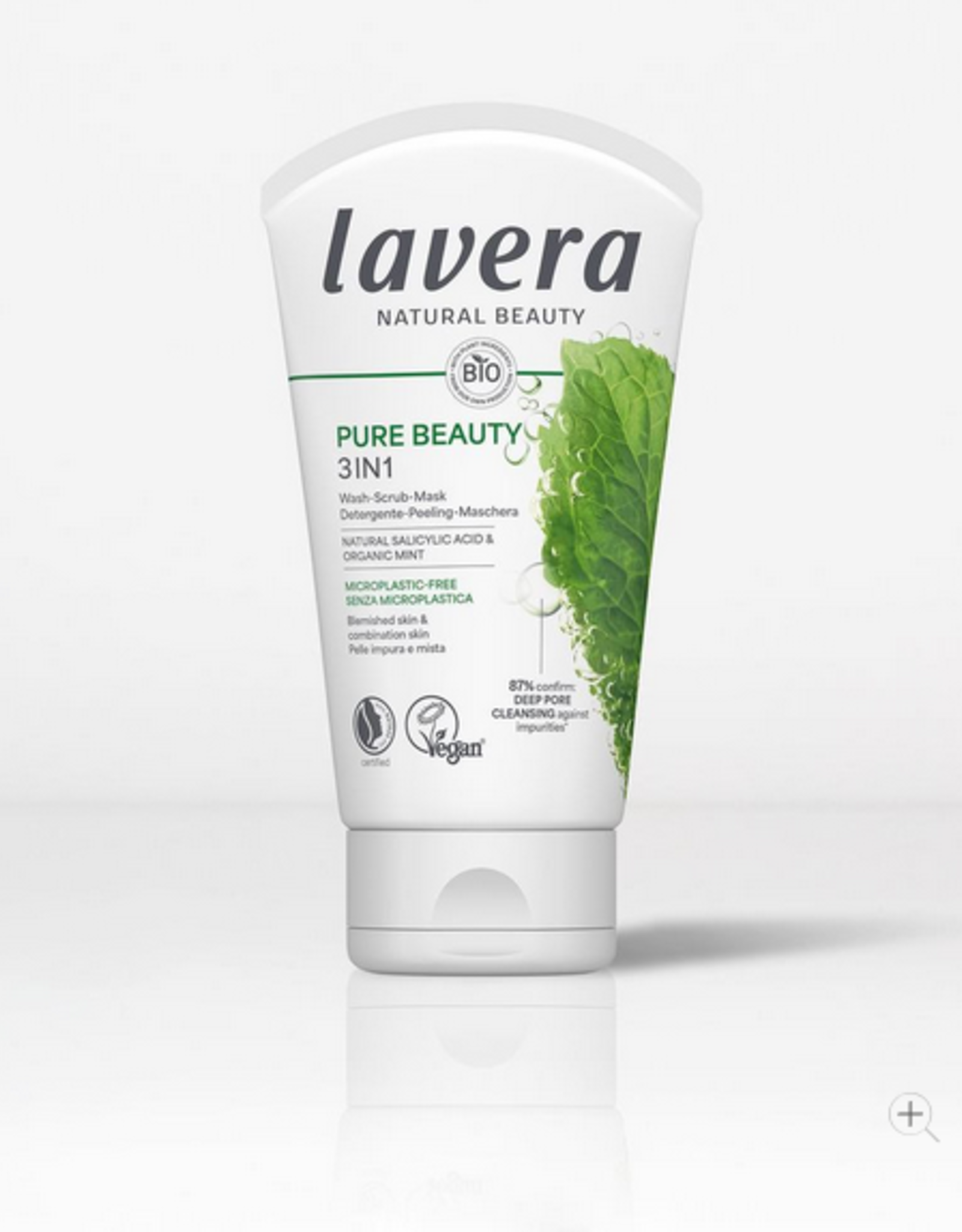 Lavera Pure beauty 3-in-1 wash scrub mask - 3 in 1- 125 ml