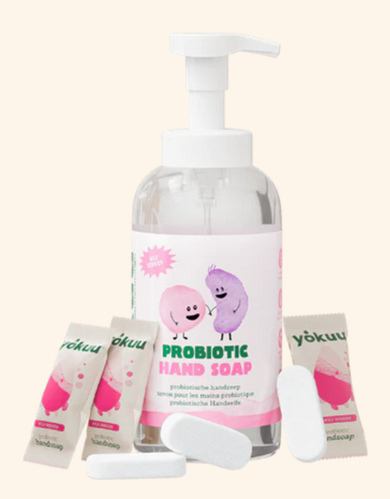 Yokuu Handzeep Starter Kit wild berries - pomples met 1 tablet -  300ml