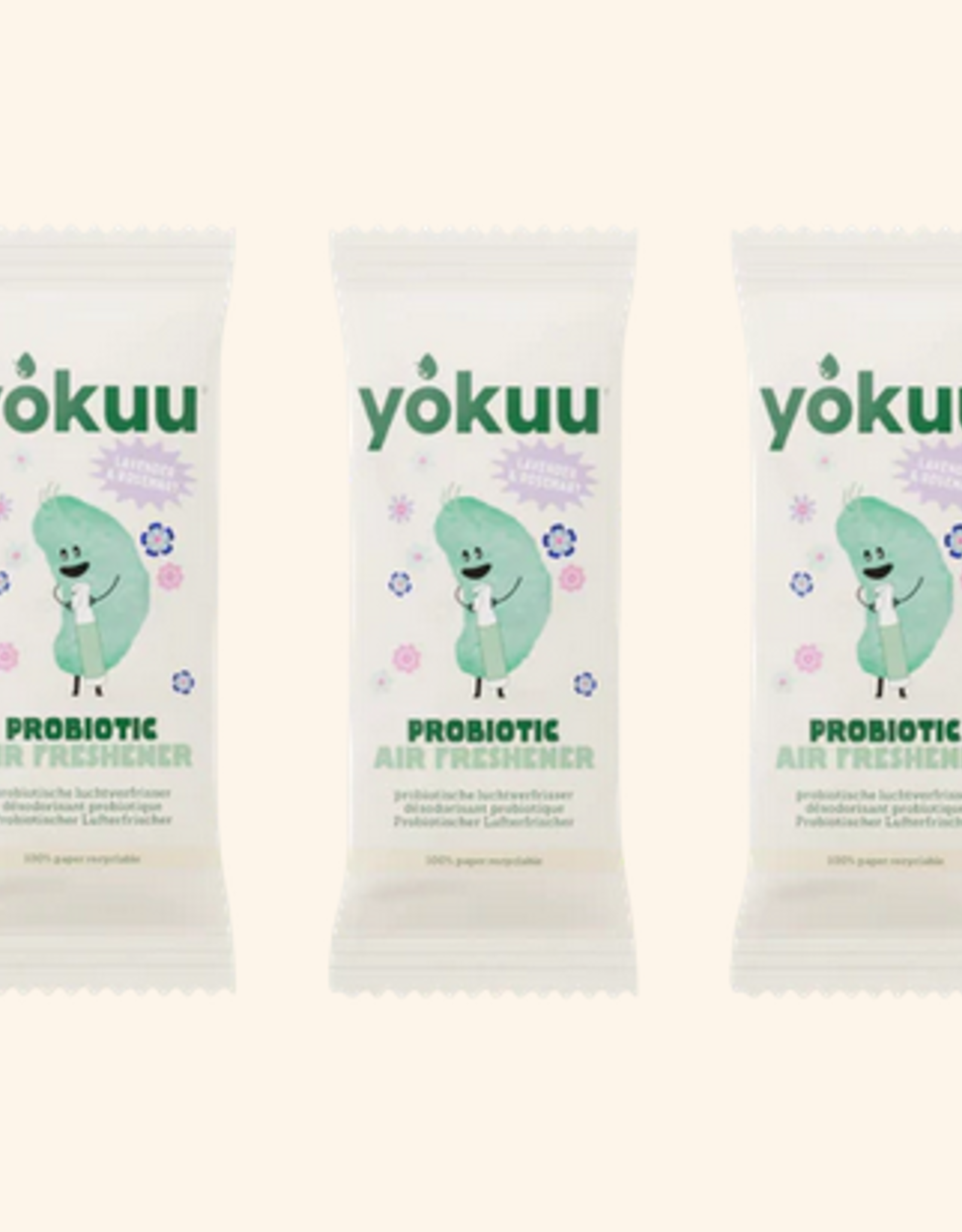 Yokuu Luchtverfrisser  refill -  2 parels - Frisse lucht dankzij 1 miljard poetshulpjes