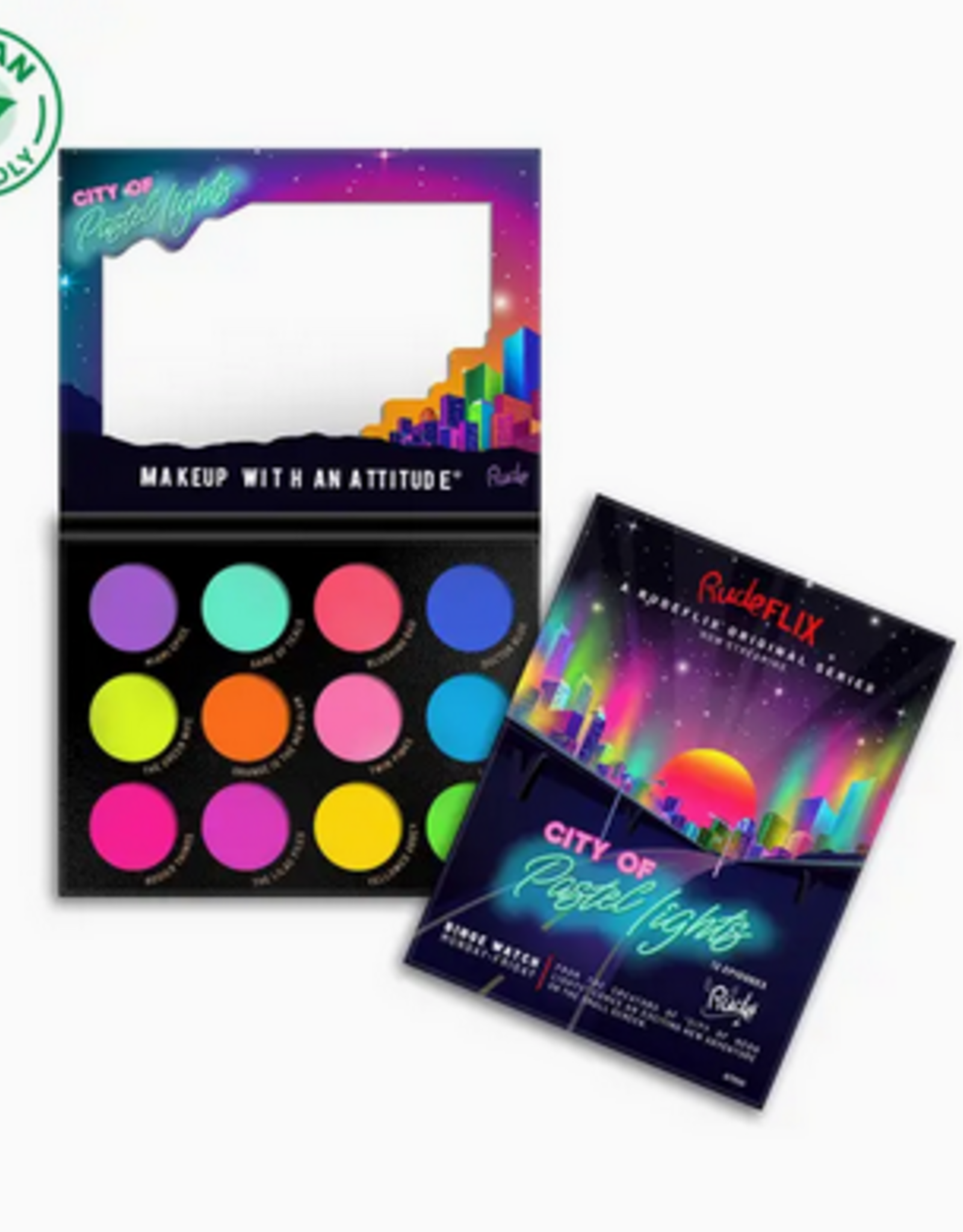 rude cosmetics City of Pastel Lights - 12 Pastel Pigment & Eyeshadow 12g