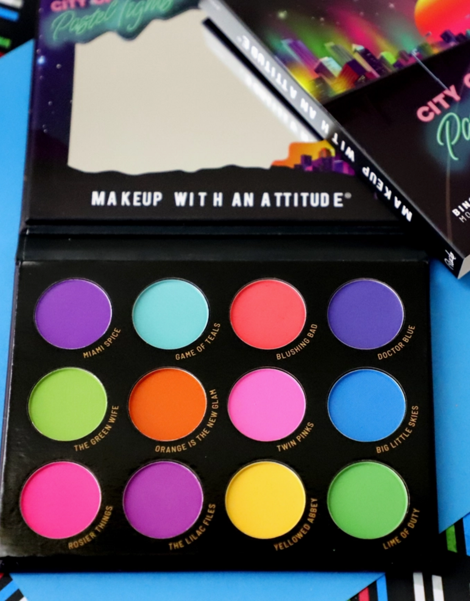 rude cosmetics City of Pastel Lights - 12 Pastel Pigment & Eyeshadow 12g