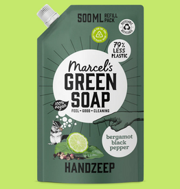 Marcel's Green Soap Handzeep Navulling Bergamot & Black Pepper 500ml