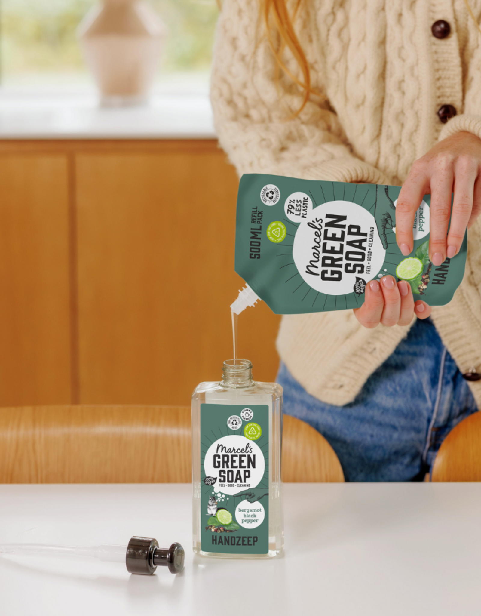 Marcel's Green Soap Handzeep Bergamot & Black Pepper 500 ml