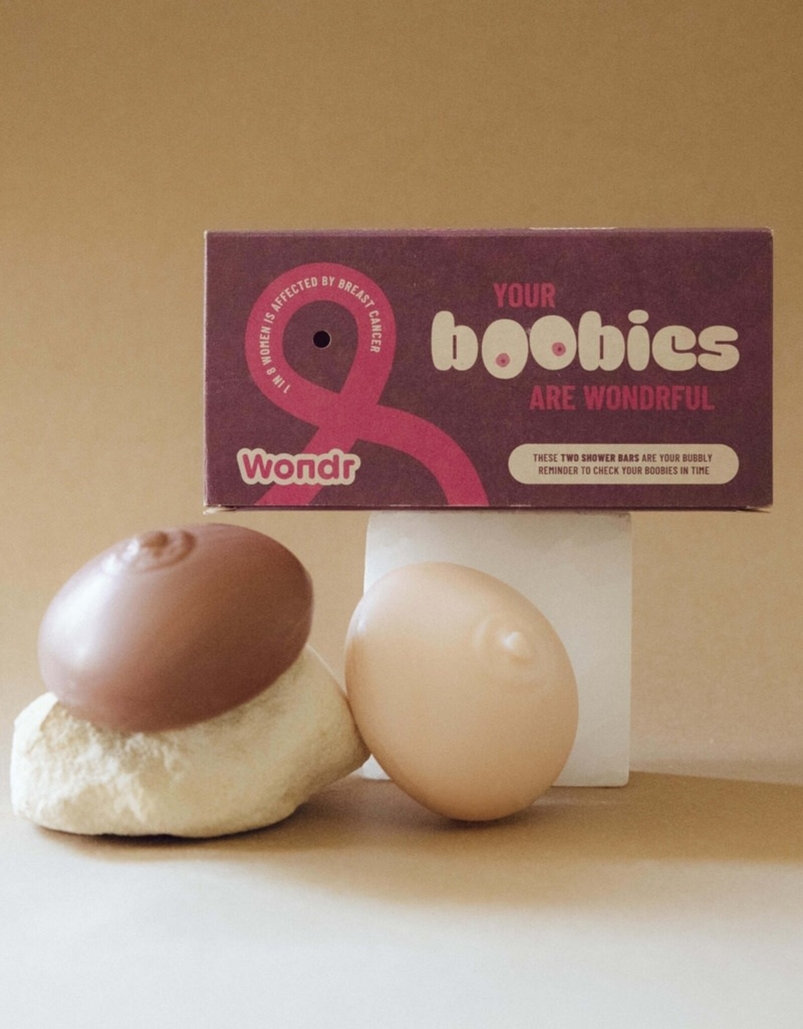 Wondr WONDR Boobie Bar - bordeaux - 90g