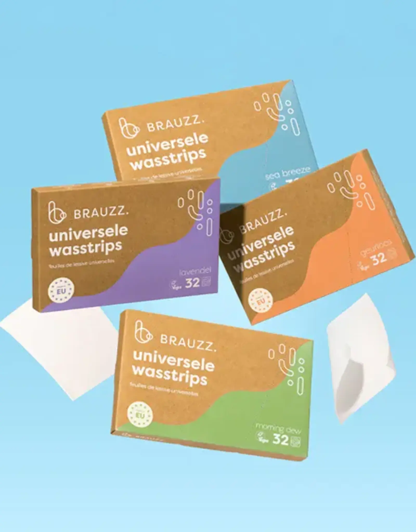 Brauzz Brauzz. - Universele wassheet - morning dew- 32 wasbeurten