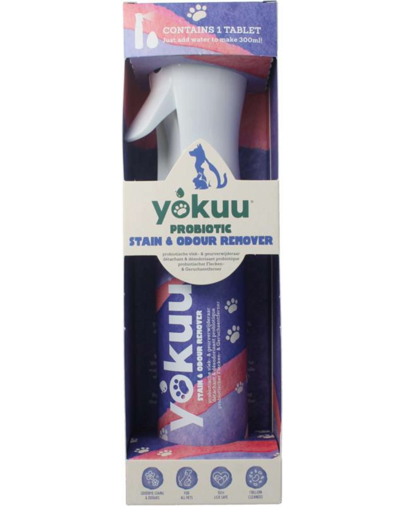 Yokuu Probio vlek & geurverwijderaar huisdieren startset met 1 parel