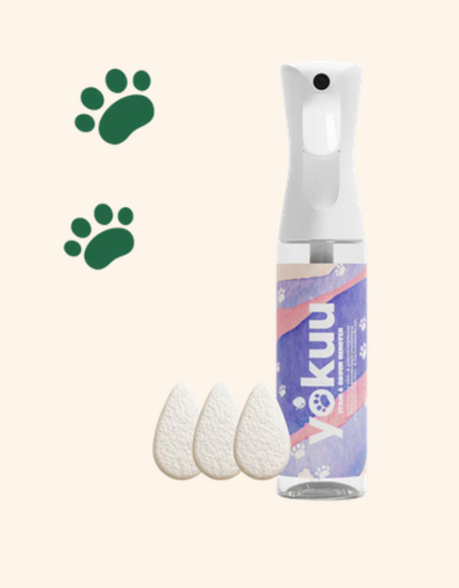 Yokuu Probio vlek & geurverwijderaar huisdieren startset met 1 parel