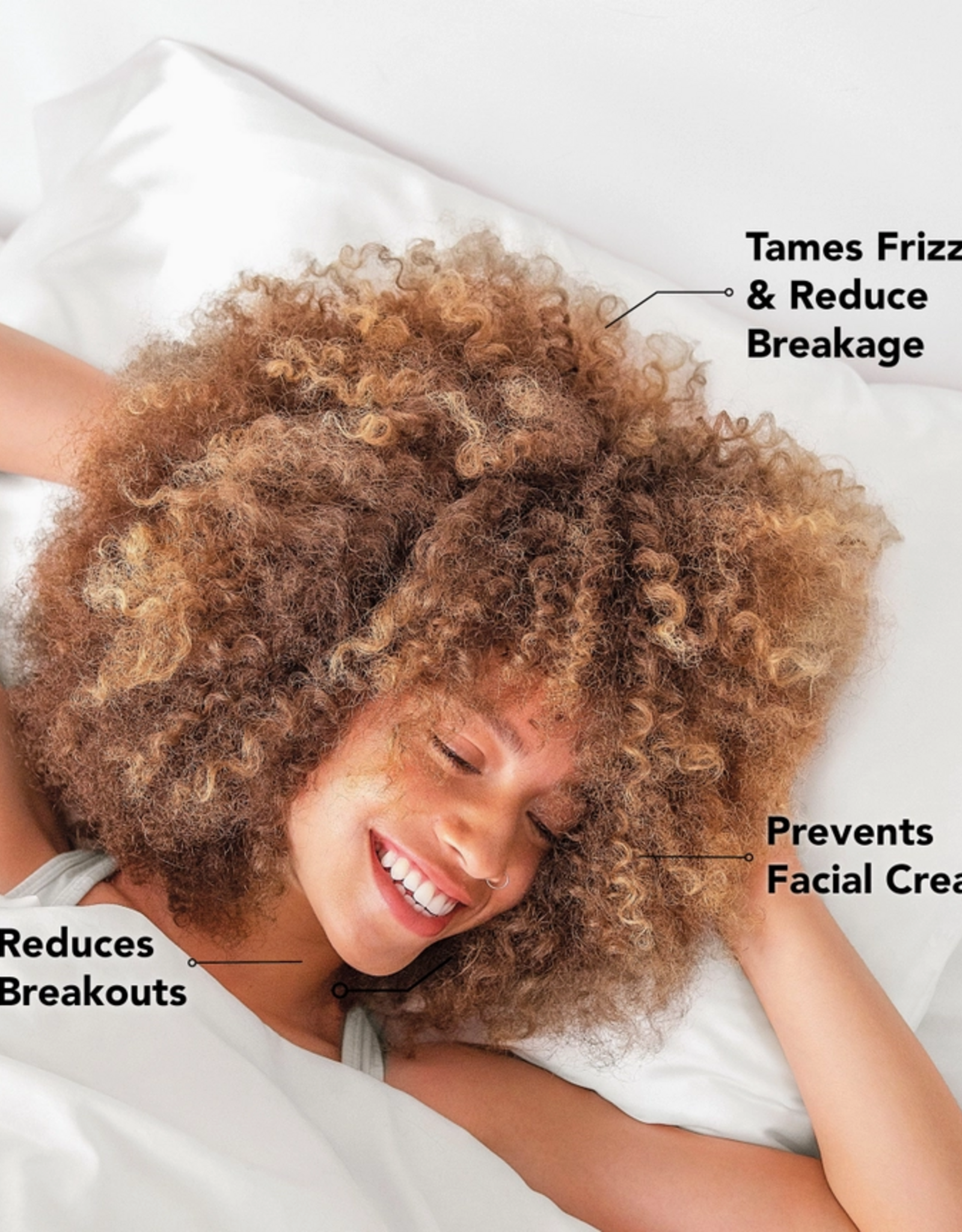 Kitsch KITSCH Satijnen Kussenslopen - Ivory