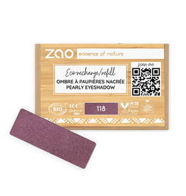 Zao ZAO Refill Pearly Eyeshadow 118 (Plum) 1.3g