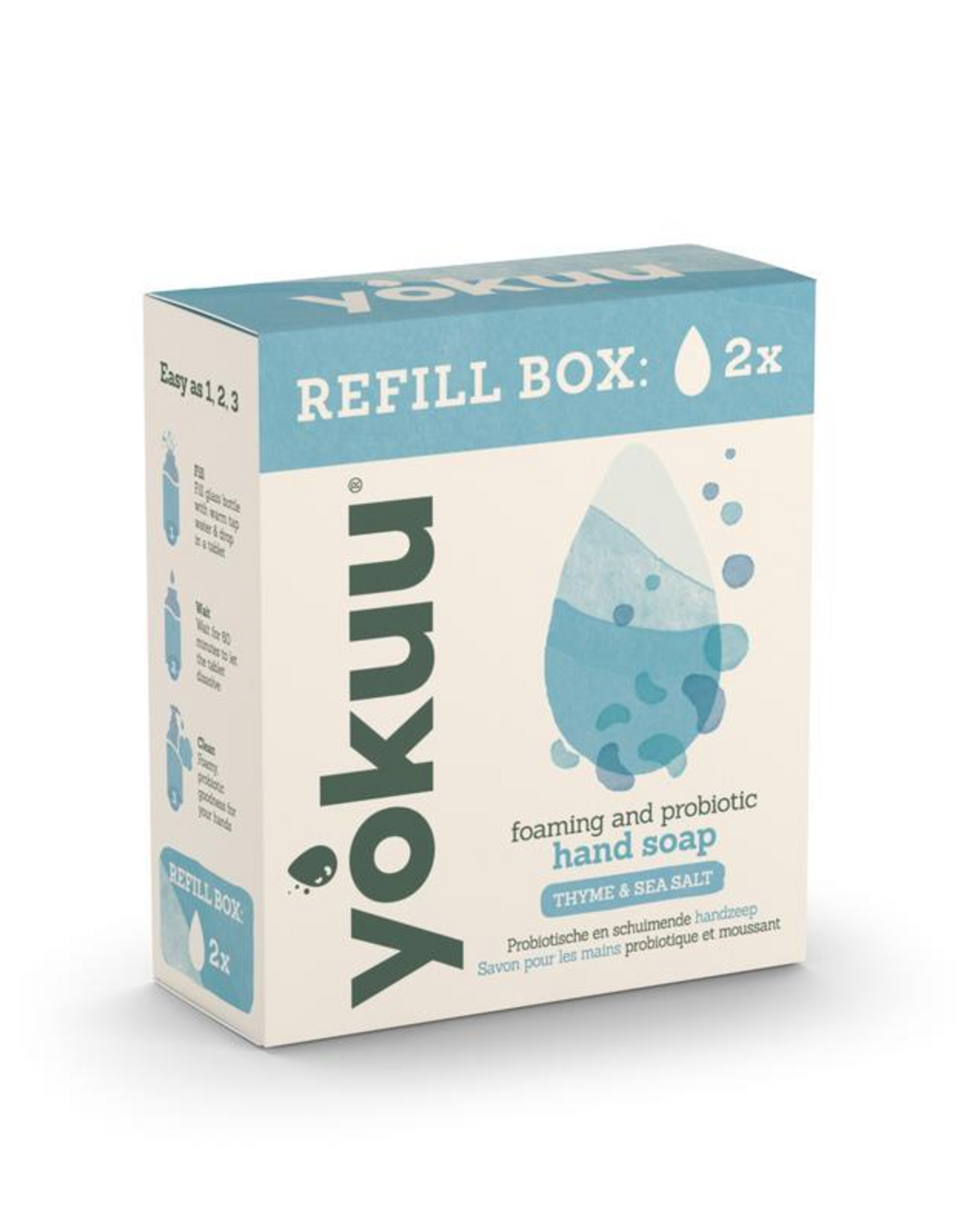 Yokuu Yokuu - Handzeep thyme + seasalt refill - 2 Stuks
