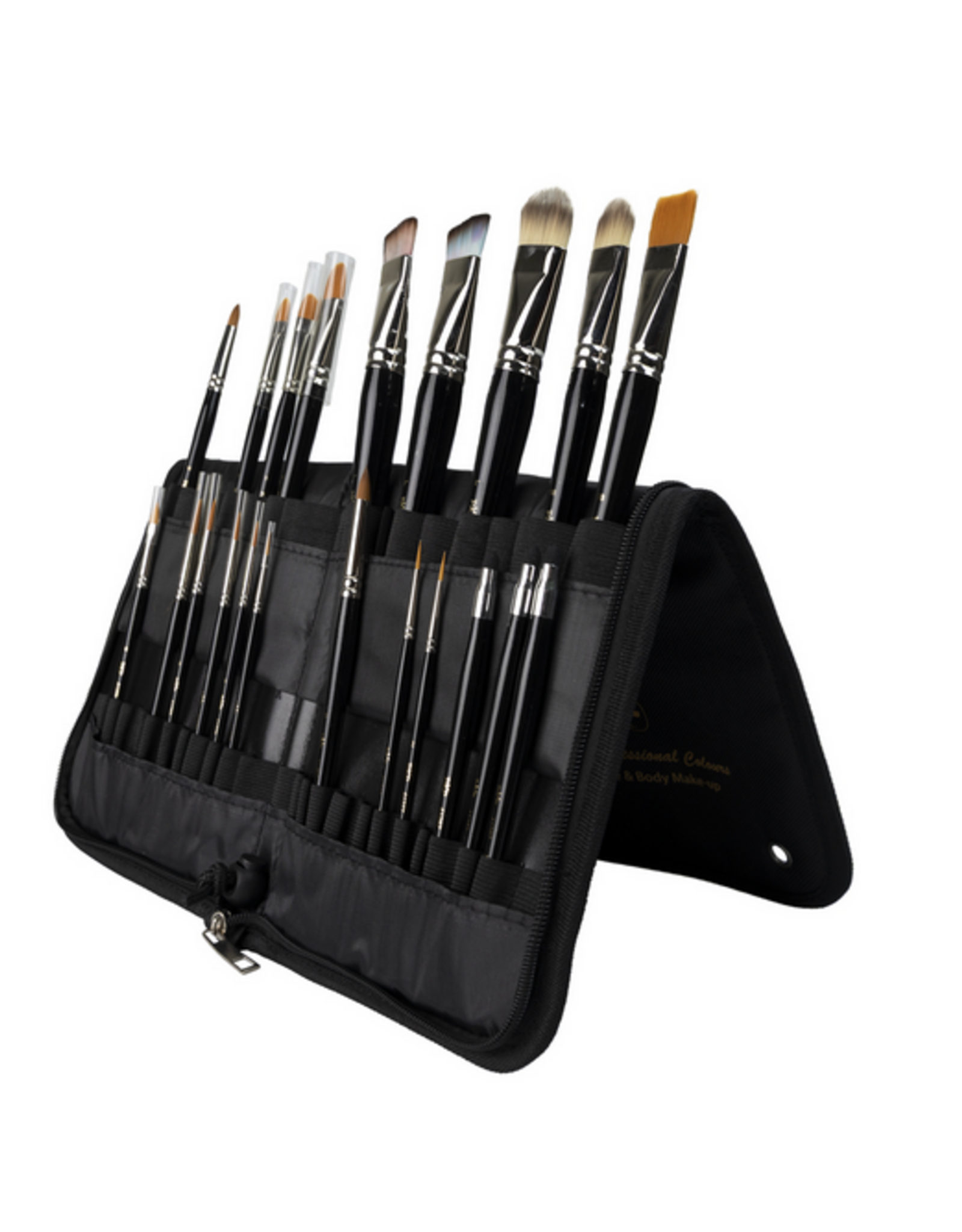 PartyXplosion PXP Dubbele Penselen Etui zwart