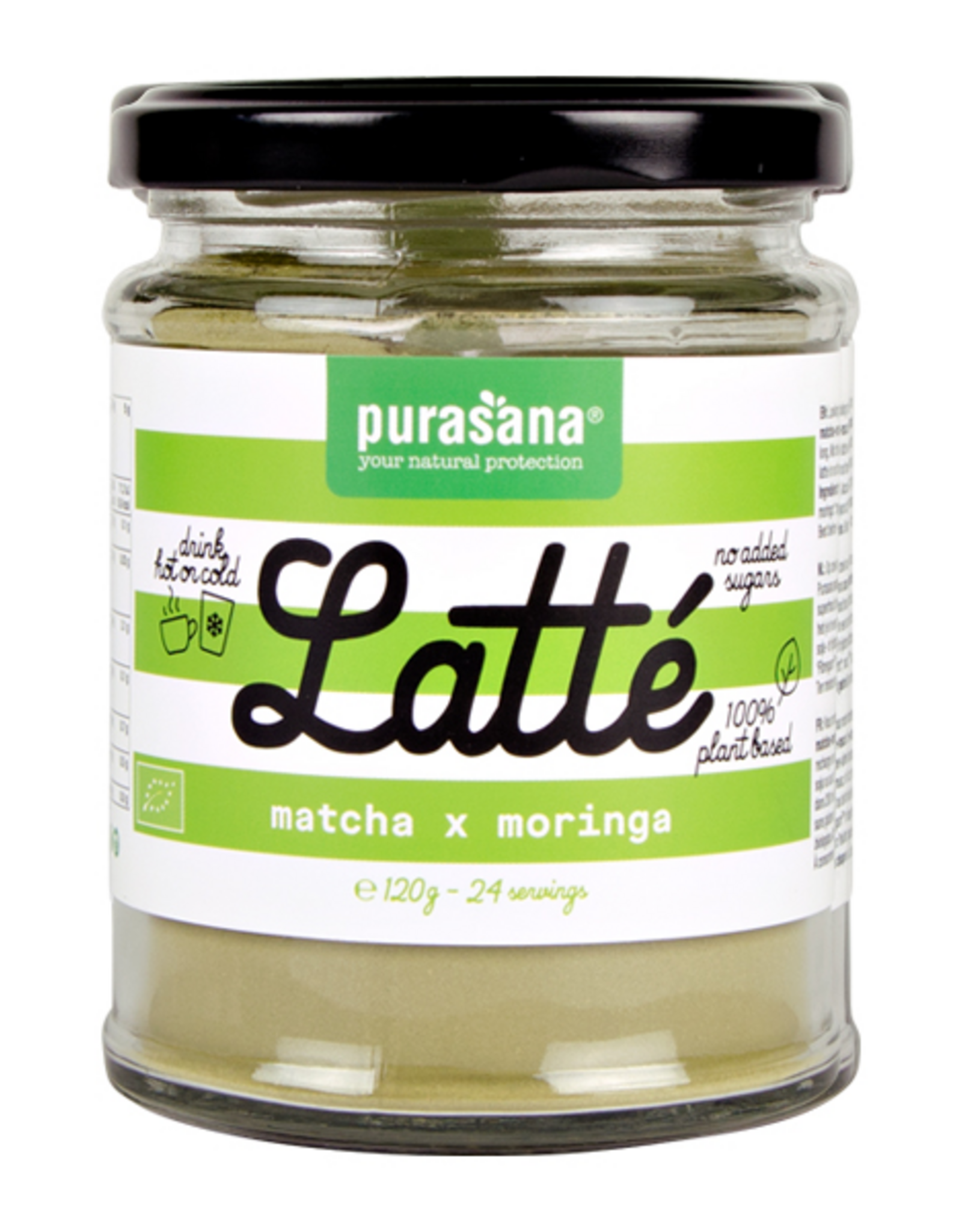 purasana Latte matcha moringa vegan bio 120g