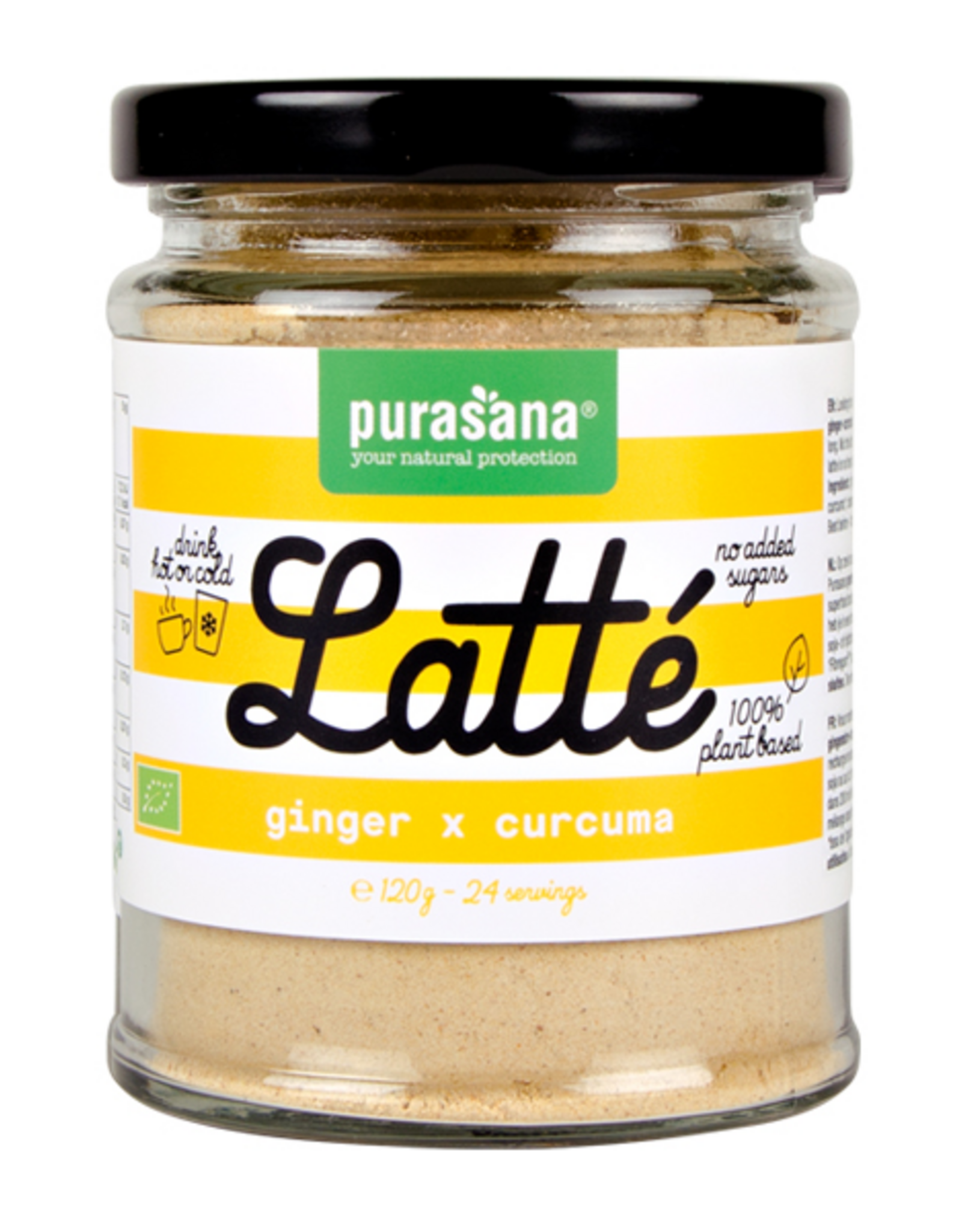 purasana Latte gember/curcuma vegan bio 120g