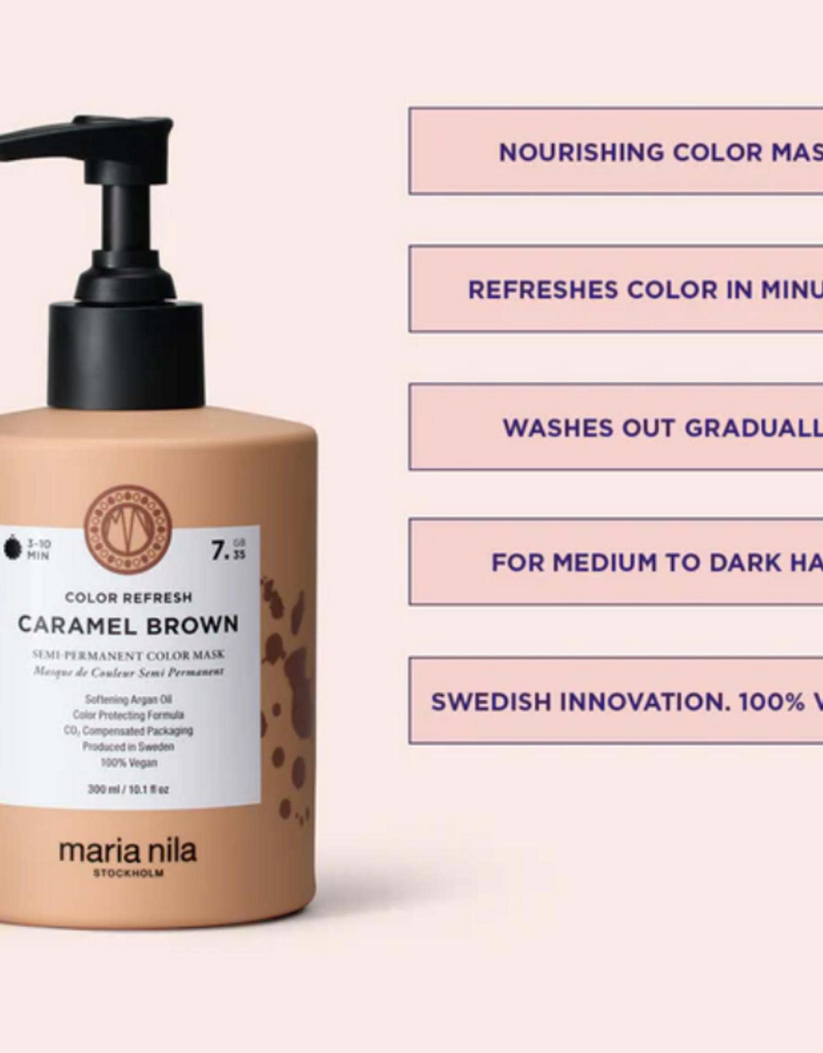 Maria Nila Colour Refresh Caramel Brown 300 ml