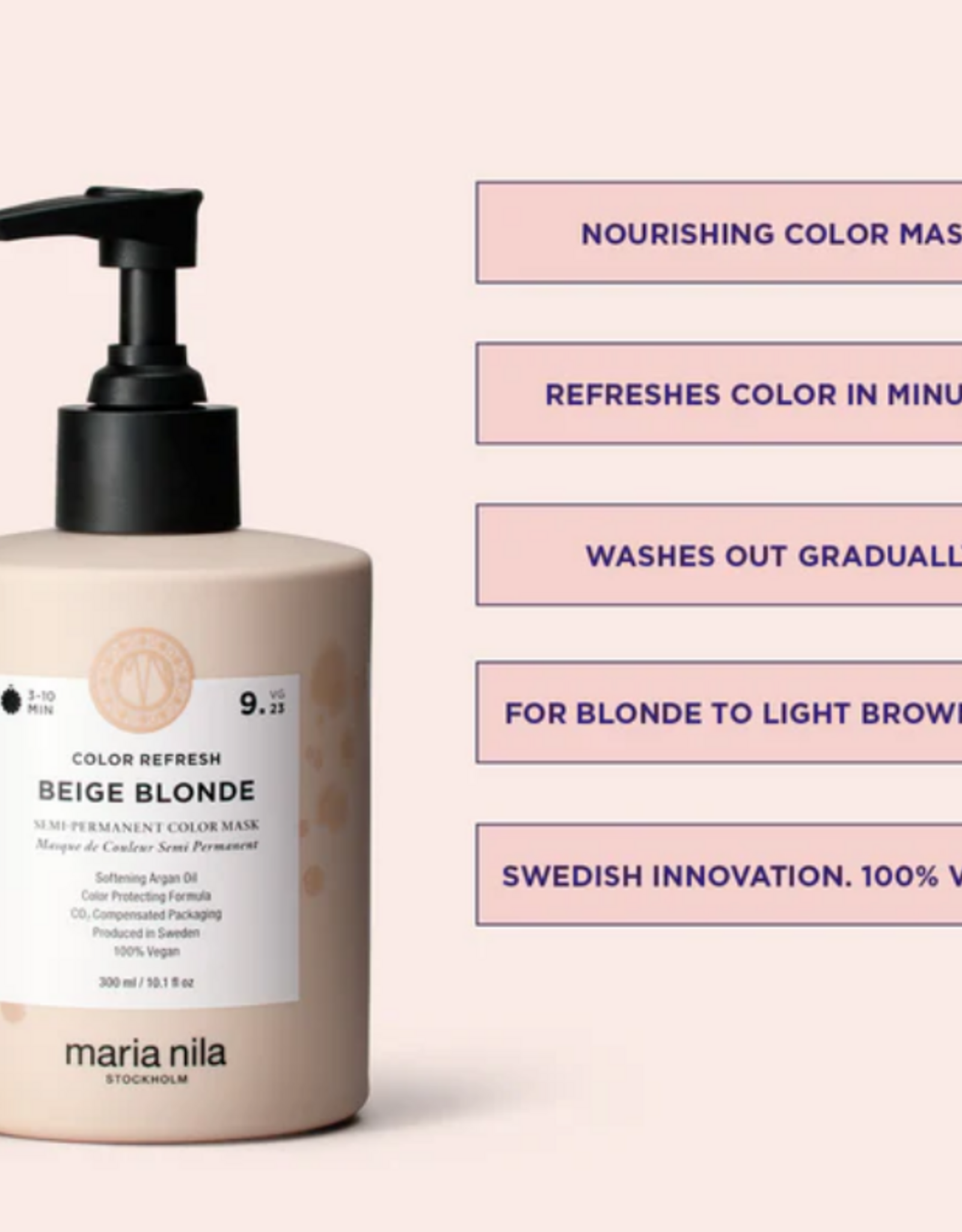 Maria Nila Colour Refresh Beige Blonde 300 ml