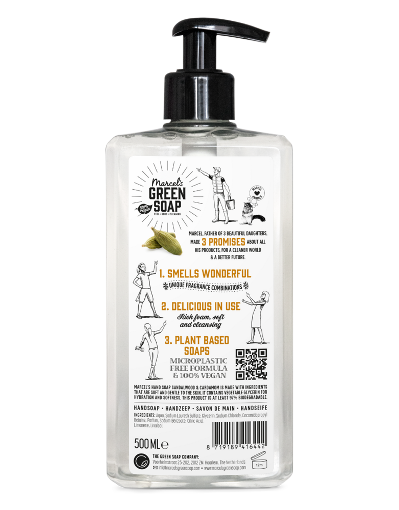 Marcel's Green Soap Handzeep Sandelwood & Cardemom 500 ml