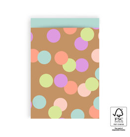 House of Products Cadeauzakje - Big Confetti Camel - Pistache - 17 x 25 cm - per stuk