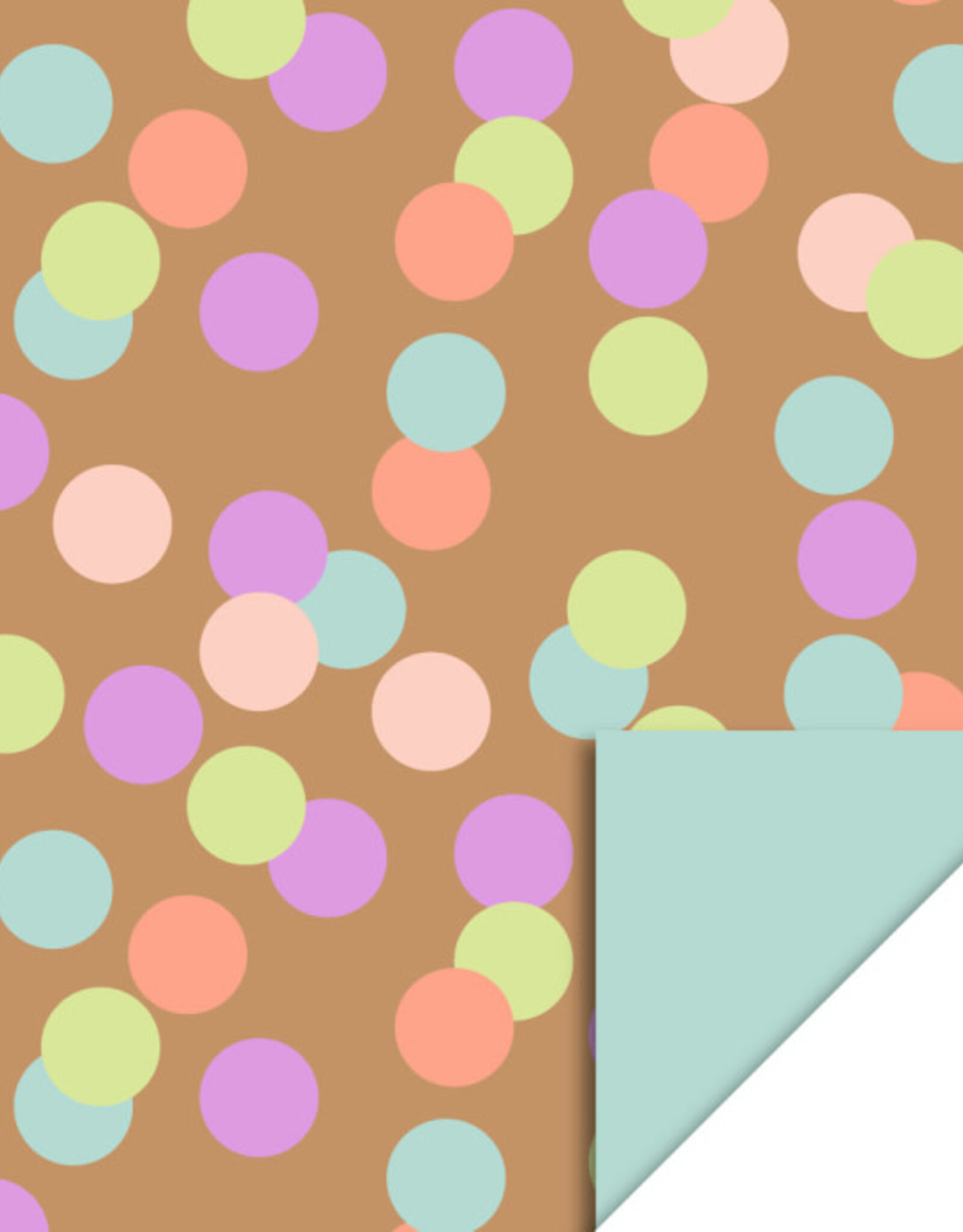 House of Products Cadeauzakje - Big Confetti Camel - Pistache - 17 x 25 cm - per stuk