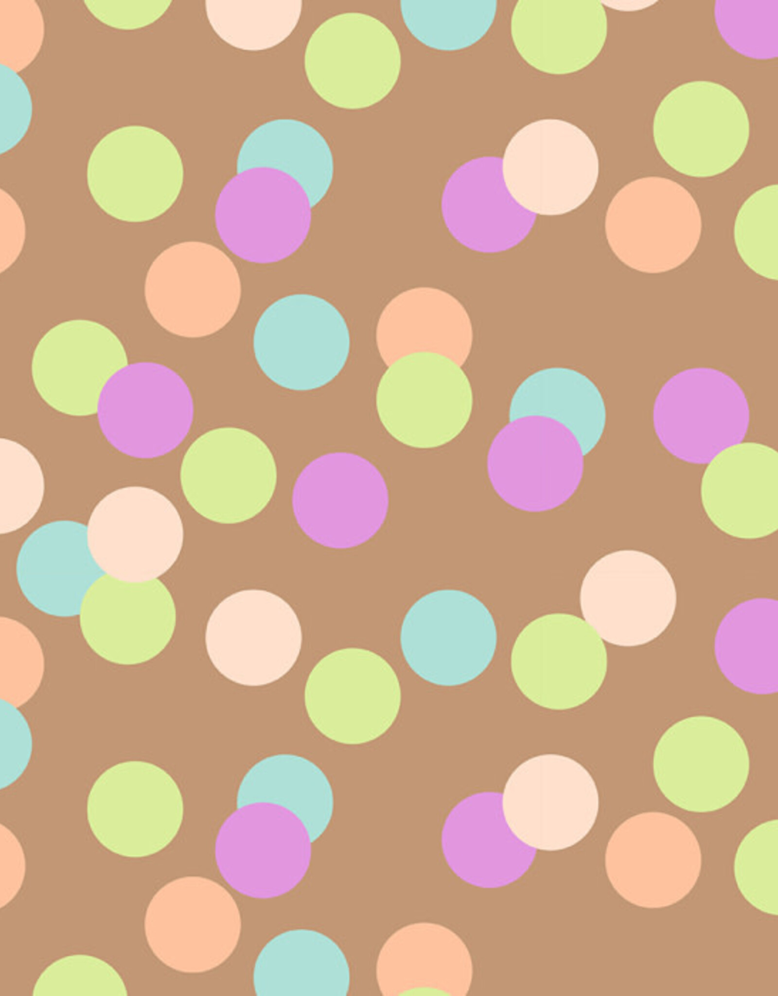 House of Products Blokbodemzak - Big Confetti Camel - 17 x 10 x 25 cm - per stuk