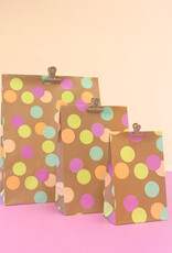 House of Products Blokbodemzak - Big Confetti Camel - 17 x 10 x 25 cm - per stuk