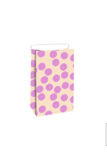 House of Products Blokbodemzak - Smile Pink - 12 x 7 x 19 cm - per stuk
