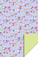 House of Products Cadeauzakje - Party Guirlande Sky - Lime - 17 x 25 cm - per stuk