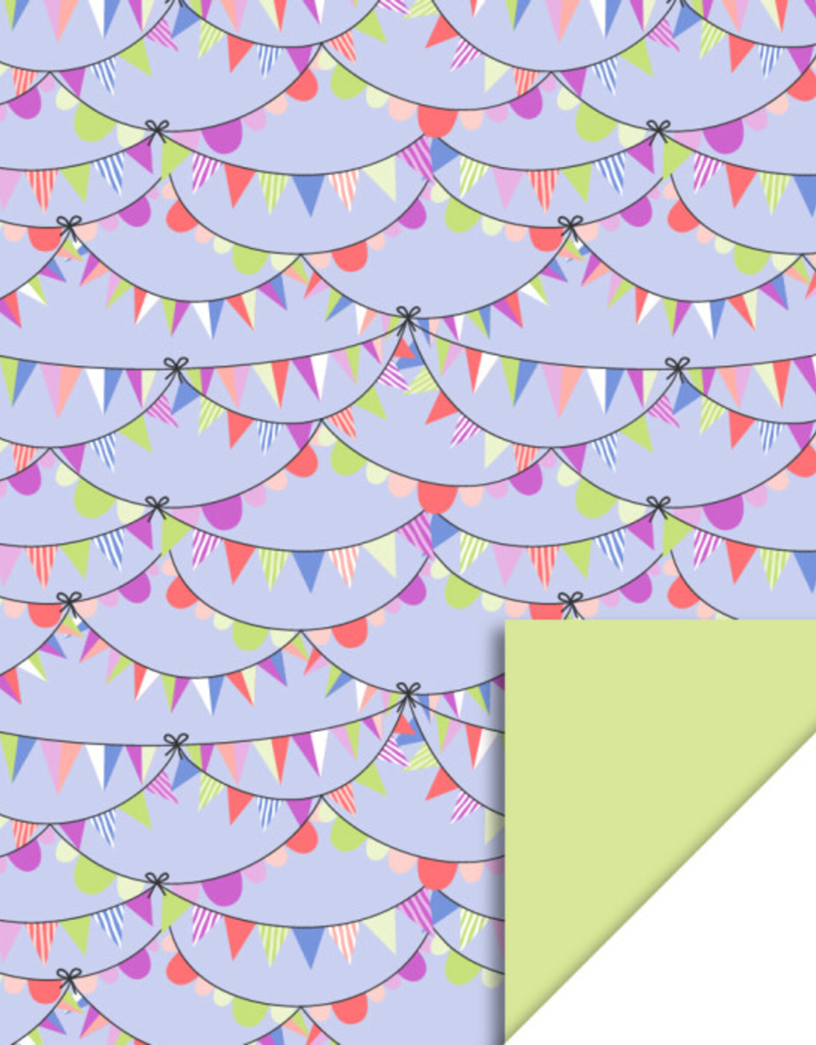 House of Products Cadeauzakje - Party Guirlande Sky - Lime - 17 x 25 cm - per stuk