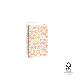 House of Products Blokbodemzak - Daisy Salmon - 12 x 7 x 19 cm - per stuk