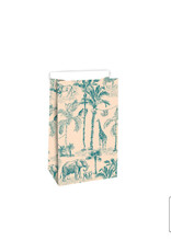 House of Products Blokbodemzak - Vintage Jungle - 12 x 7 x 19 cm - per stuk