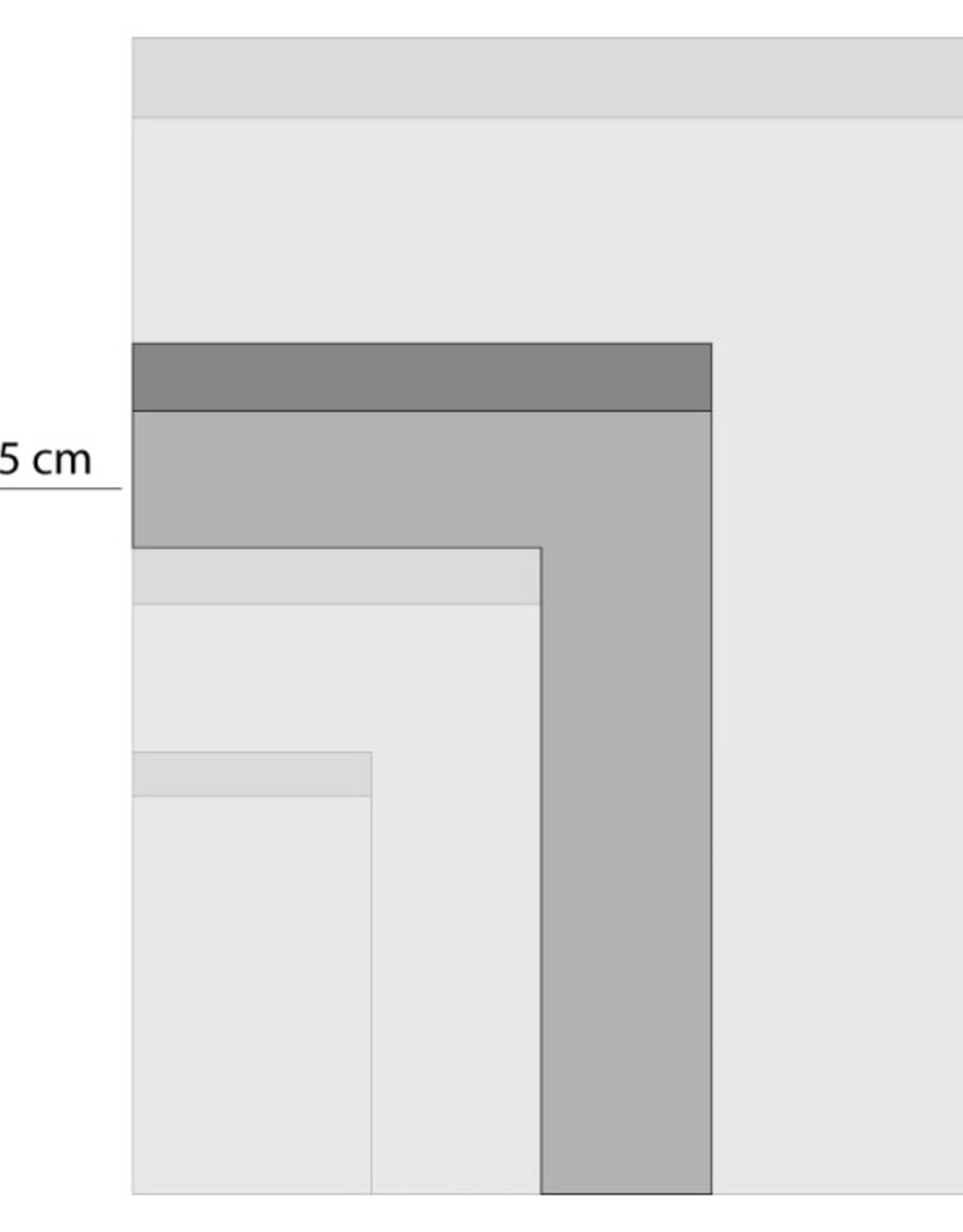 House of Products Cadeauzakje - Multi Stripes Bright - Yellow - 17 x 25 cm - per stuk