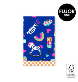 House of Products Cadeauzakje - Toy Story Bright - Check Orange - 12 x 19 cm - per stuk