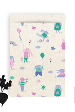 House of Products Cadeauzakje - Sweet Bunny - 17 x 25 cm - per stuk