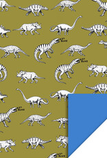 House of Products Cadeauzakjes - Dino Olive - Blue - 17 x 25 cm - per stuk
