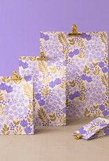 House of Products Blokbodemzak - Flower Field Lilac - 27 x 15 x 34 cm - per stuk