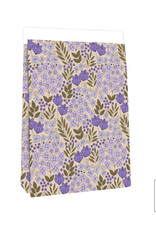House of Products Blokbodemzak - Flower Field Lilac - 27 x 15 x 34 cm - per stuk